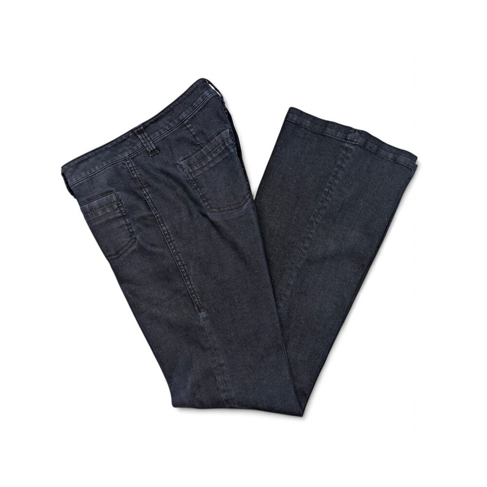 CAbi #146R Farrah Trouser Jeans Low Rise Wide Leg Flare - Size 4 - Picture 3 of 9